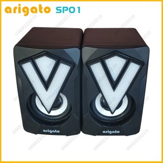 Loa máy vi tính 2.0 arigato sp01 có đèn led