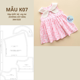 Rập giấy a0 váy bé k07