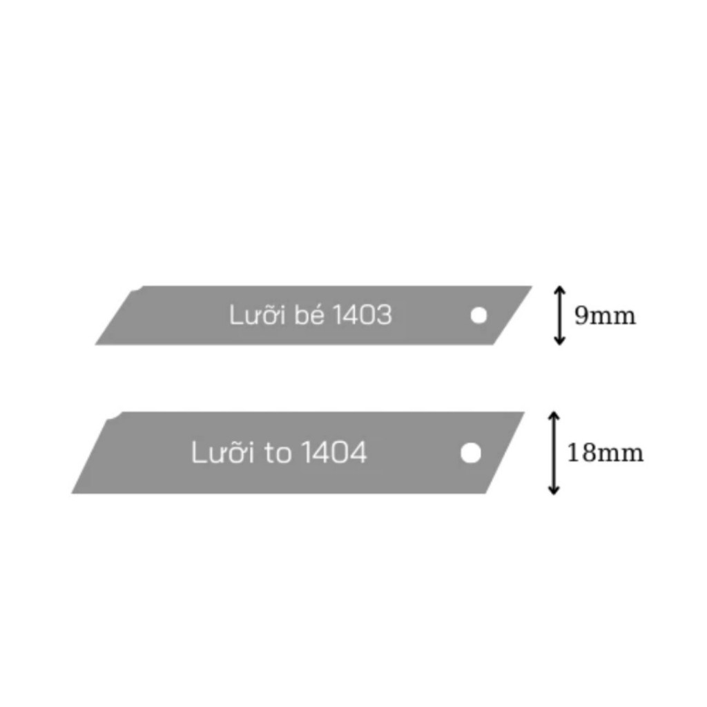 Tuýp 10 Lưỡi Dao Rọc Giấy SDI Loại Nhỏ 18mm 1403