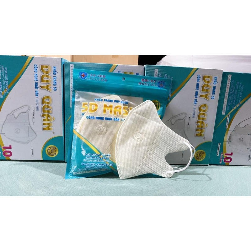 Khẩu Trang 5D Mask Kháng Khuẩn Thùng 100 Chiếc Người Lớn