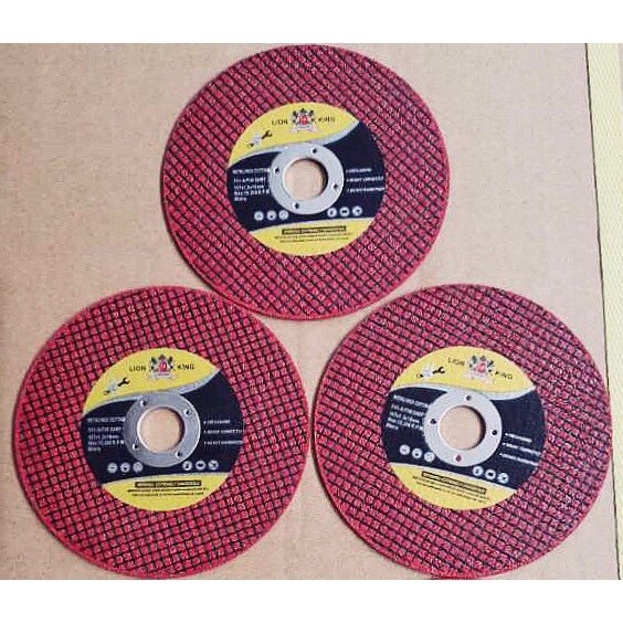 Đá cắt Lion King - Đá cắt sắt, inox cho máy cắt cầm tay siêu ngọt 107x1.2mm  Hôp 100 viên