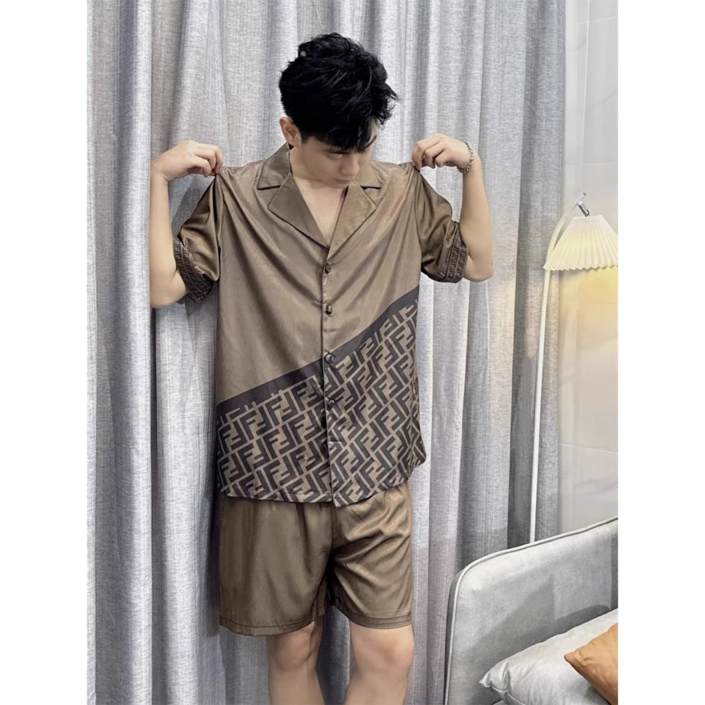 Bộ đồ ngủ  Pijama lụa cao cấp mềm mịn,thoáng mát với thiết kế tinh tế, đường may tỉ mỉ FD03- Beemanor