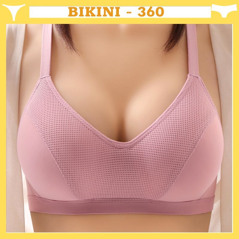 Áo ngực su lụa mút mỏng không gọng A718 CUP B siêu mềm  bigsize cao cấp chất đẹp co dãn cực tốt dây siêu dài ; bikini