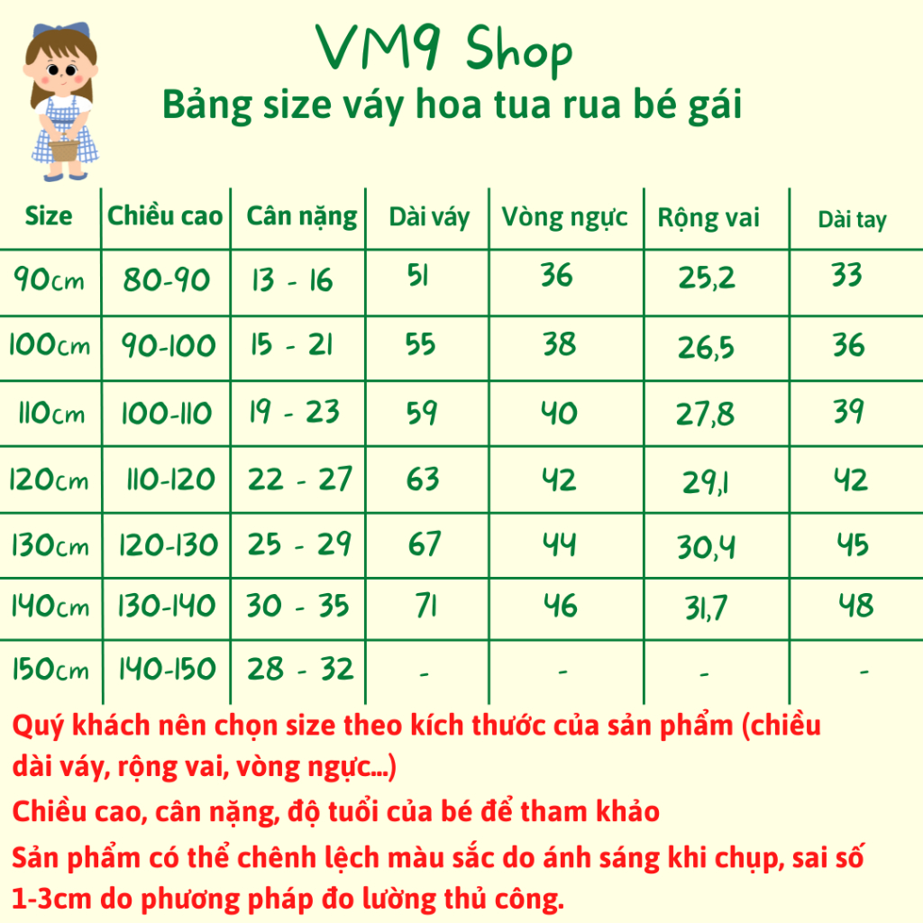 Đầm hoa cho bé gái 2-10 tuổi, tay phồng - Váy cho bé gái mùa thu đông