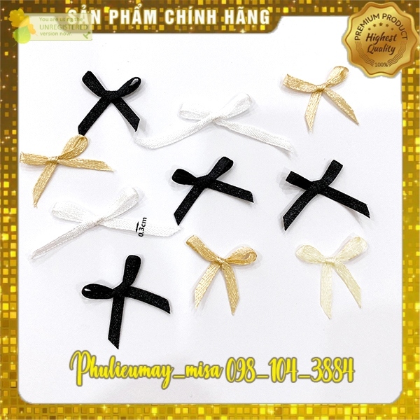 Bộ 50 Chiếc Nơ Ruy Băng Nhí , cho áo ngực, áo lót, nơ trang trí