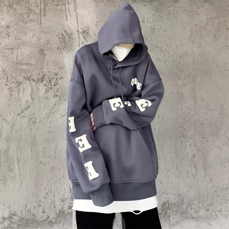 Áo Hoodie , Áo Hoodie Có Mũ In Chữ 2 Bên Cánh Tay Siêu HOT T01