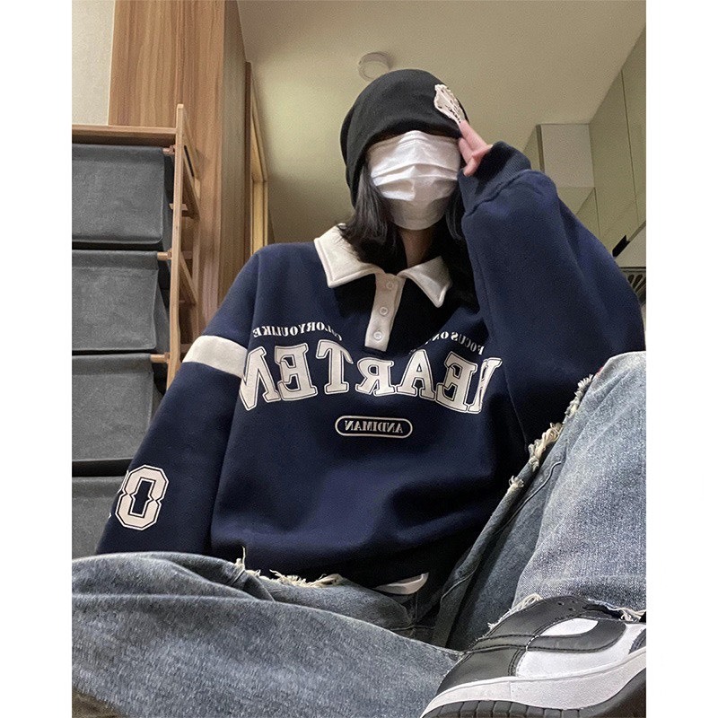 Áo Sweater Có Cổ , Áo Polo 2 Màu Chất Liệu Dày Dặn T08