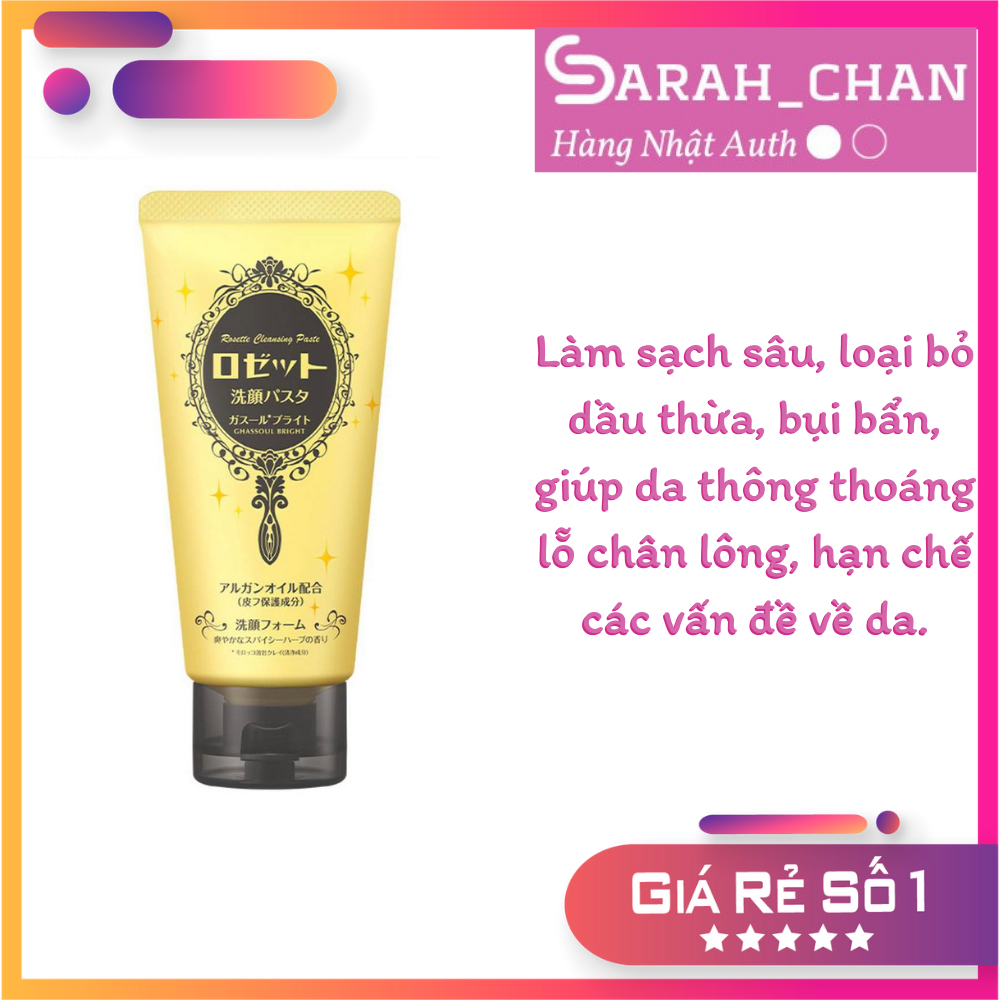 Sữa rửa mặt Rosette Cleansing Paste Nhật Bản
