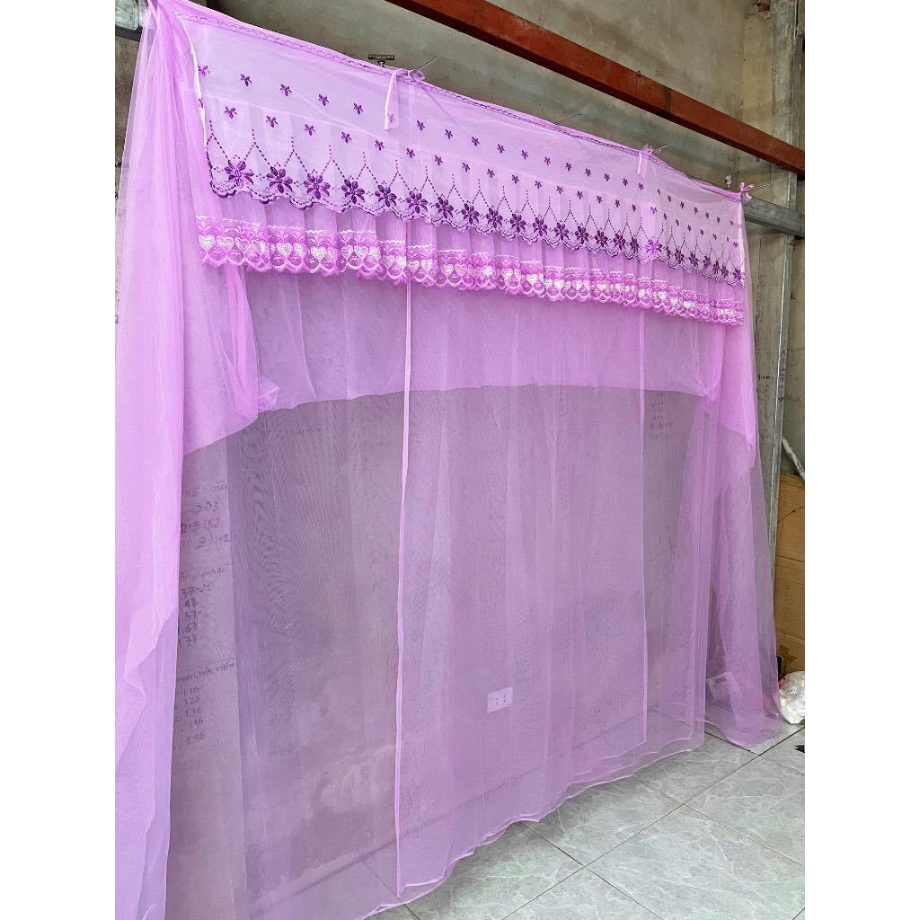 Màn Tuyn Ren Thái Mắc Tay - Màn Có Cửa Và Không Cửa Hoàng Gia