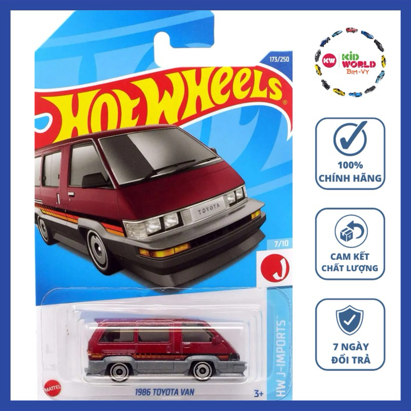 Xe mô hình Hot Wheels basic 1986 Toyota Van HCT15.