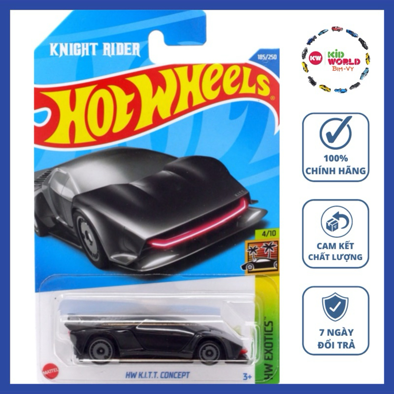 Xe mô hình Hot Wheels basic Knight Rider HW K.I.T.T. Concept HCR98.