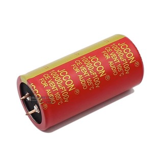Tụ amply jccon đỏ chân đồng 10000uf/100v với kích thước 7 x 3,5