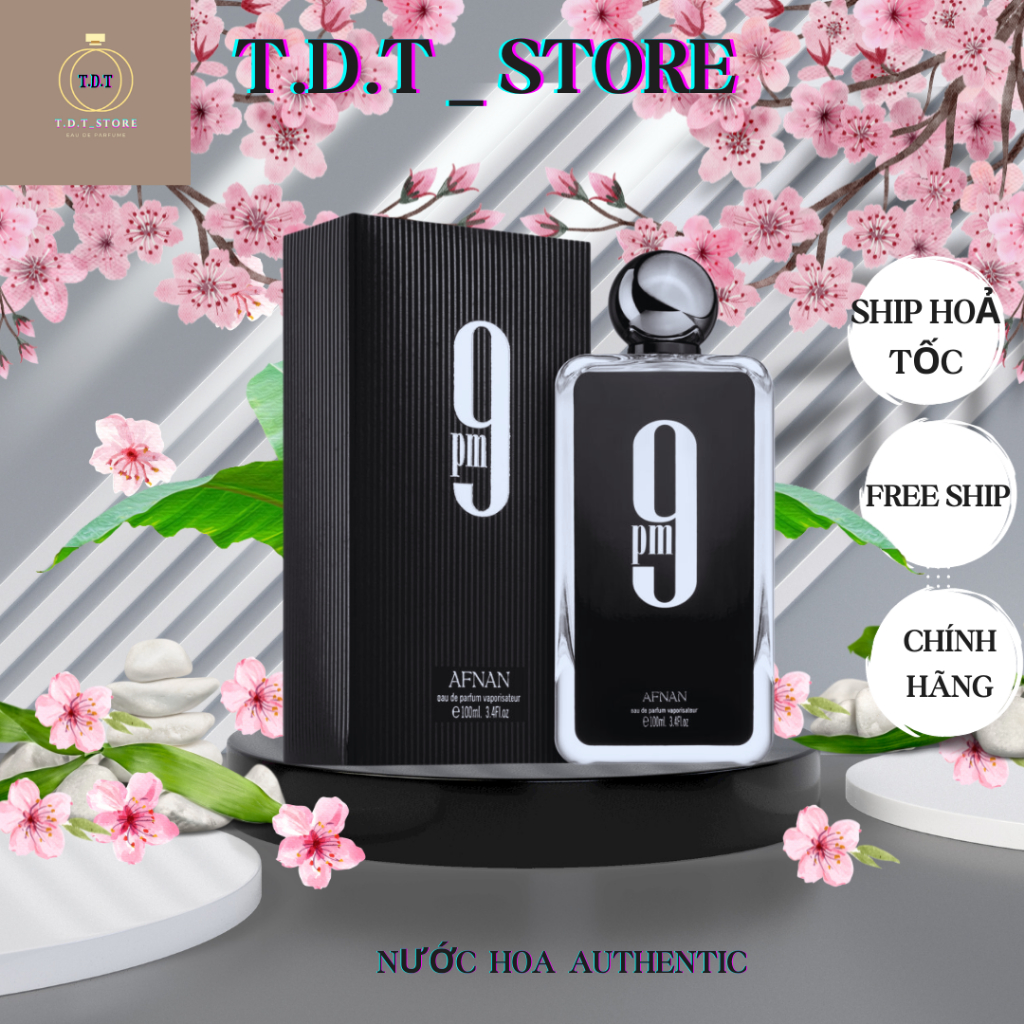 Nước hoa nam 9PM chai 100ml, dầu thơm nam thơm lâu - Thơm nức mũi, quyến rũ,nam tính, dùng là phê