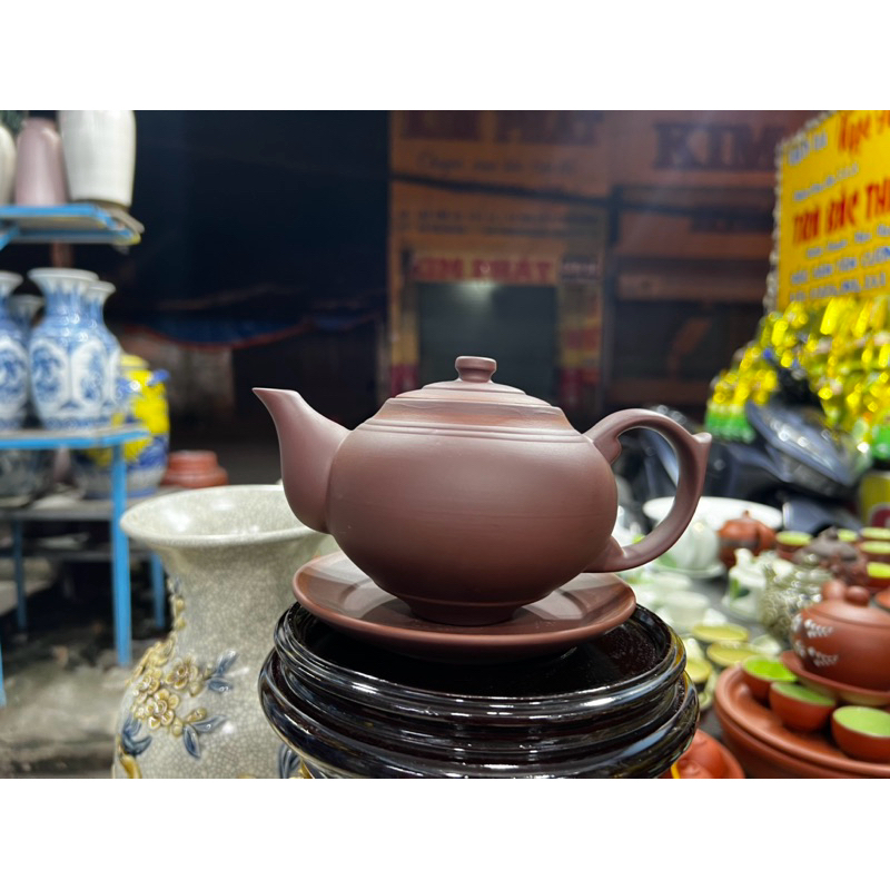 Ấm trà tử sa cao cấp Bát Tràng - 300ml