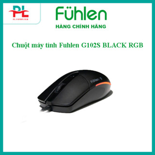  Chuột máy tính Fuhlen G102S L102  GS411 BLACK RGB - Hàng Chính Hãng 