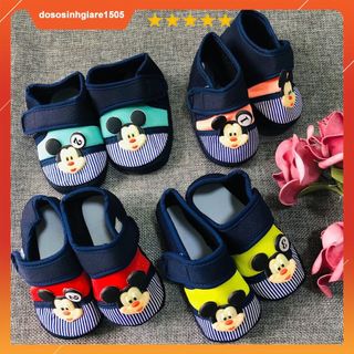 (Được chọn màu) Giày vải đế mềm MẪU MICKEY có nhiều size cho bé tập đi