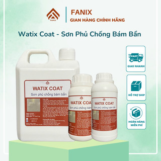 Sơn chống thấm tường, gạch, đá, bê tông... phủ bóng, chống bám bẩn, Acrylic gốc nước - WatixCoat