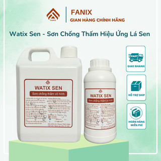 Sơn chống thấm vô hình hiệu ứng lá sen WATIX SEN, chống thấm cho tường, gạch, đá, bê tông. Gốc nước