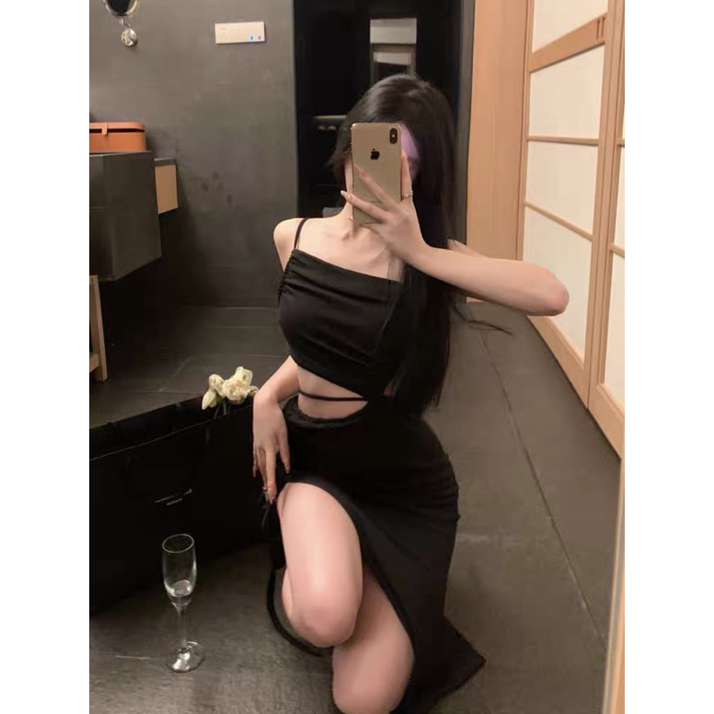 ĐẦM BODY DÁNG DÀI KHOÉT EO