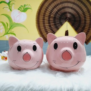 Heo đất piglet gốm sứ size 2 và size 3