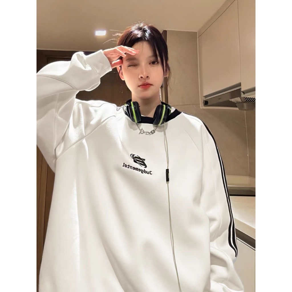 Áo Sweater UNISEX 2 Màu Kẻ Vạch Siêu Xinh T11