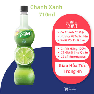 [Sỉ/Lẻ] 710ml - Siro Chanh Xanh - Syrup Lime - Freshy - Nguyên Liệu Pha Chế Cao Cấp Thái Lan - Baristhing Rey Cafe