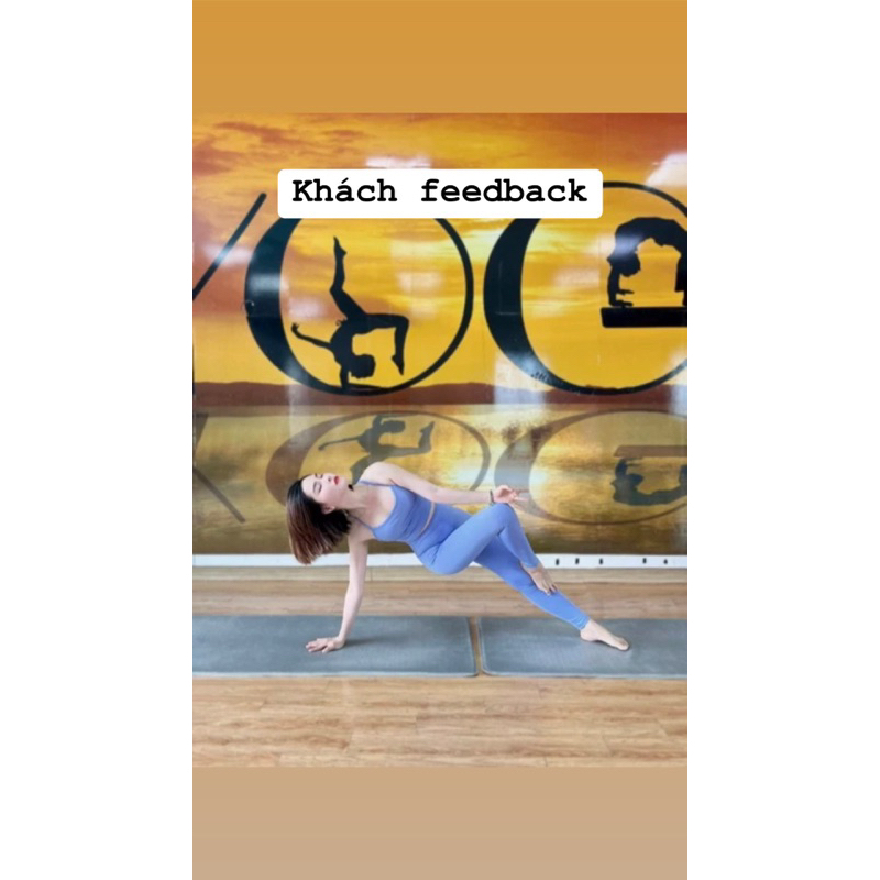 M33 -Bộ quần áo tập gym  và yoga  áo 2 dây + quần nâng mông cao cấp siêu thấm hút mồ hôi hàng quảng châu Co giãn 4 chiều