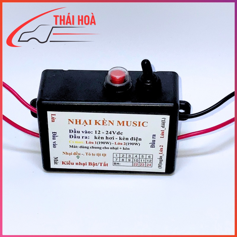 Nhại còi 3 tiếng, nhại kèn hơi kèn điện 3 chế độ chế cho mọi loại còi