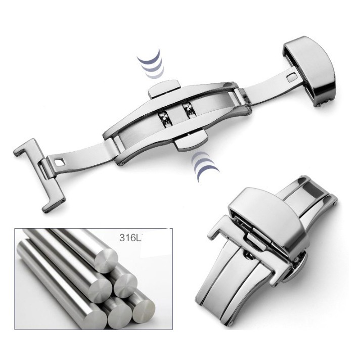 Khóa bướm đồng hồ thép không gỉ