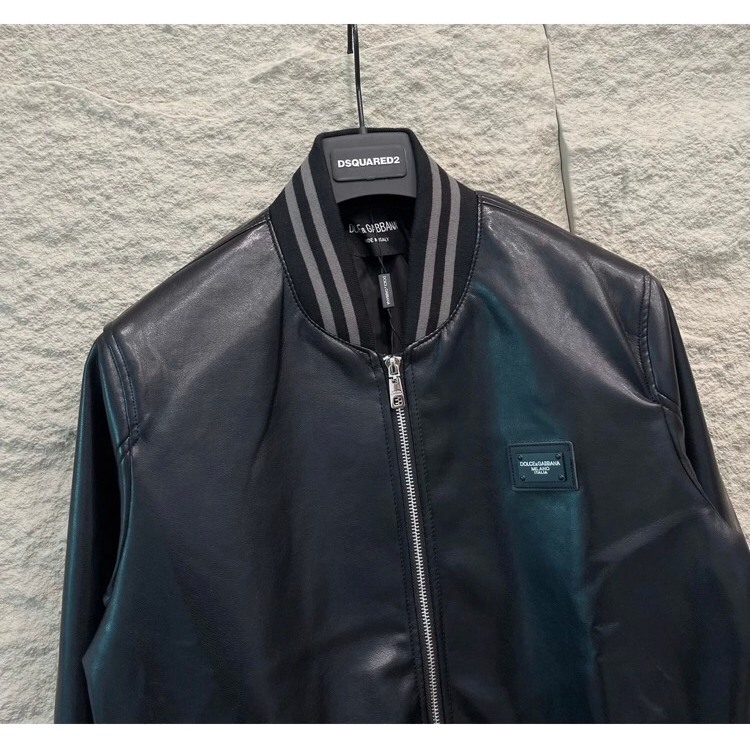 Áo Khoác Bomber Nam Chất Liệu Da Thêu Hoạ Tiết Chữ Siêu Đẹp - Hot Trend 2023