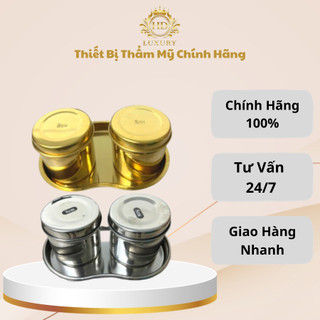 Khay hũ hạt đậu, khay hũ vàng đựng dụng cụ y tế, phun xăm