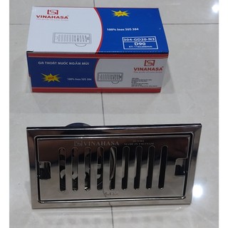 Ga thoát sàn ngăn mùi inox 304, sản phẩm chính hãng vinahasa, kt 20 cm x 11 cm phi 90