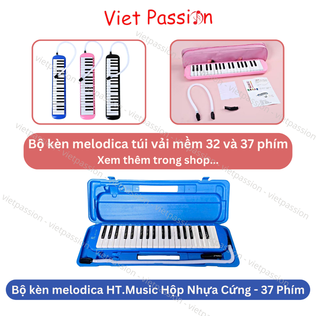 Kèn Melodion Suzuki 37 phím MX-37D Melodica 32 phím  STUDY-32D MX-32D Pianica Hộp Nhựa Cứng Chính Hãng Viet Passion HCM