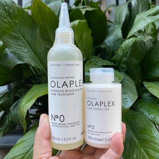 Sản phẩm dưỡng tóc Olaplex No.0 + Kem ủ giúp phục hồi tóc hư tổn Olaplex No.3 - 155ML/100ML *NEW*