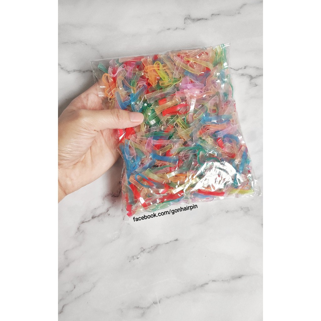 Túi 25g-100g Thun màu cột tóc