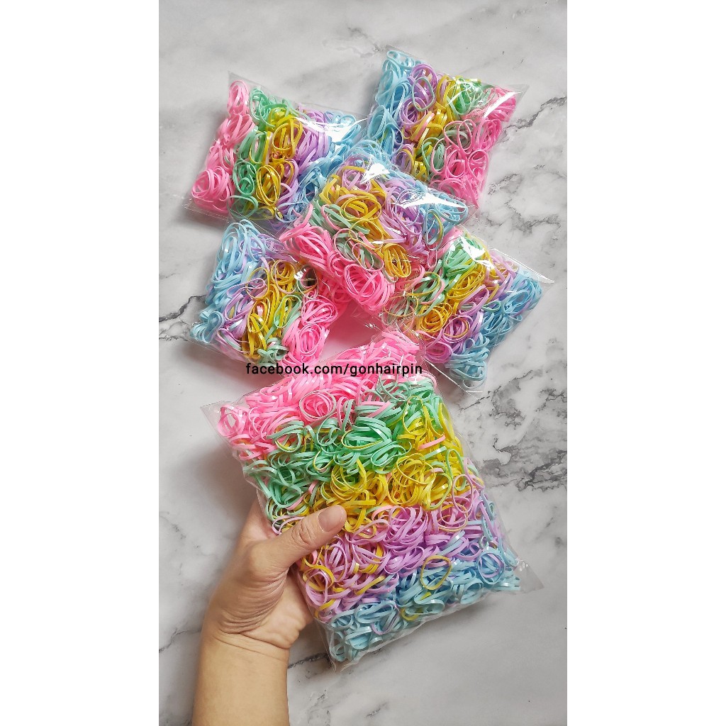 Túi 25g-100g Thun màu cột tóc