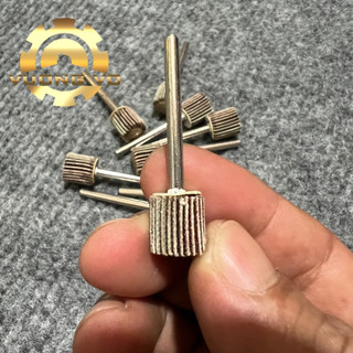 Nhám trụ carem-nhám trụ chuôi-nhám trục xếp đánh bóng kim loại 10x10x3mm cán 3mm