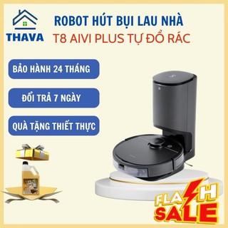 Robot hút bụi lau nhà thông minh tự đổ rác ecovacs deebot T8 Aivi Plus B