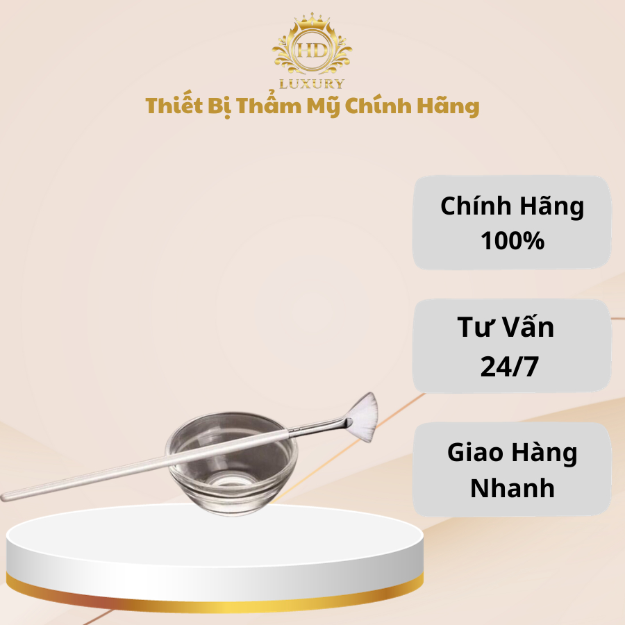 Bộ Bát Chổi Peel | Bát Cọ Peel Thủy Tinh, Chổi Peel Cán Ngắn, Cán Dài
