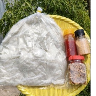 Combo bánh tráng phơi sương rìa.banh 400g +hu hanh 50g +hu muoi nhuyen 50g +chai sot 70g