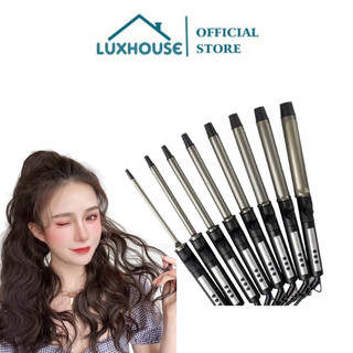 Máy uốn tóc xoăn lọn to Hàn Quốc trục xoay 360 độ có 6 mức điều chỉnh nhiệt độ - Bảo hành 6 tháng.