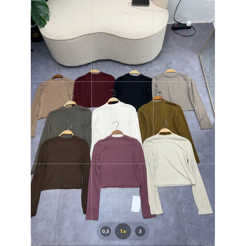 Thun hàn trơn croptop