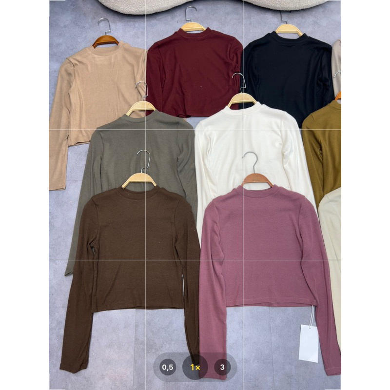 Thun hàn trơn croptop