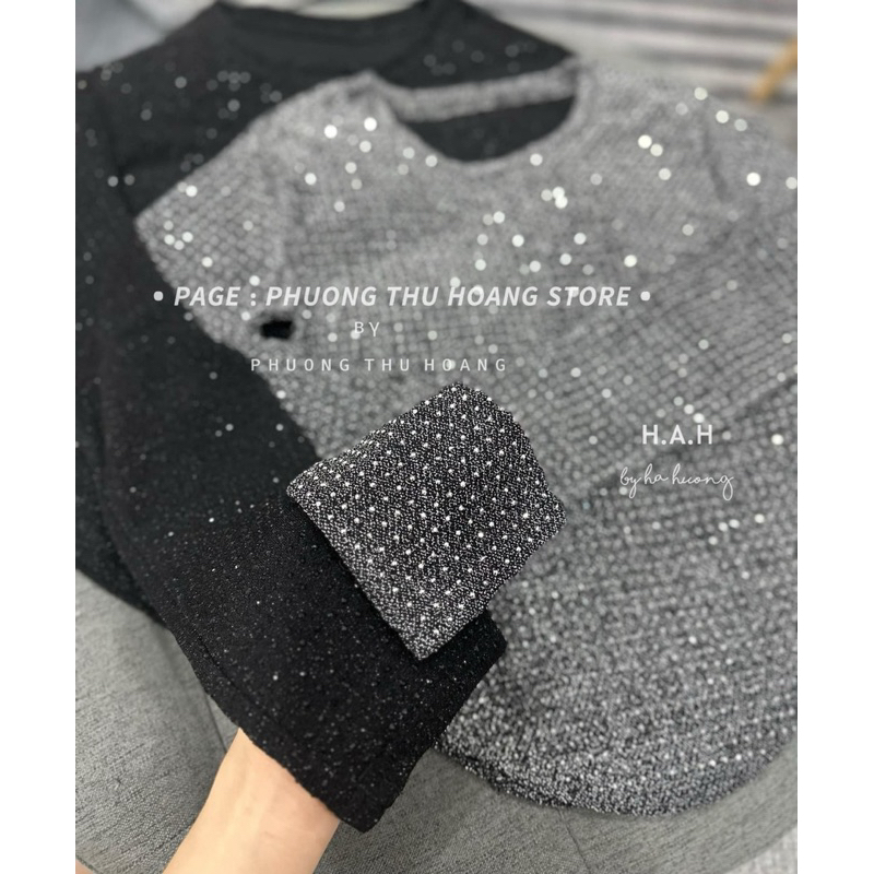 Áo thun nhũ đính đá