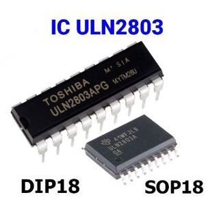 Ic đệm dòng 8 bit uln2803 dip-18 / sop-18 2803