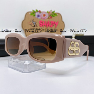 Mắt Kính Nữ Balenciaga 6123 Nâu Hồng Tròng Polarized Cao Cấp