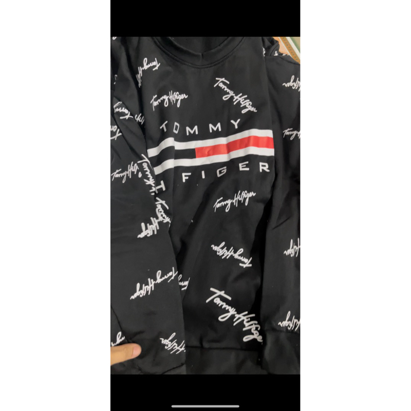 Áo nỉ dài tay tommy