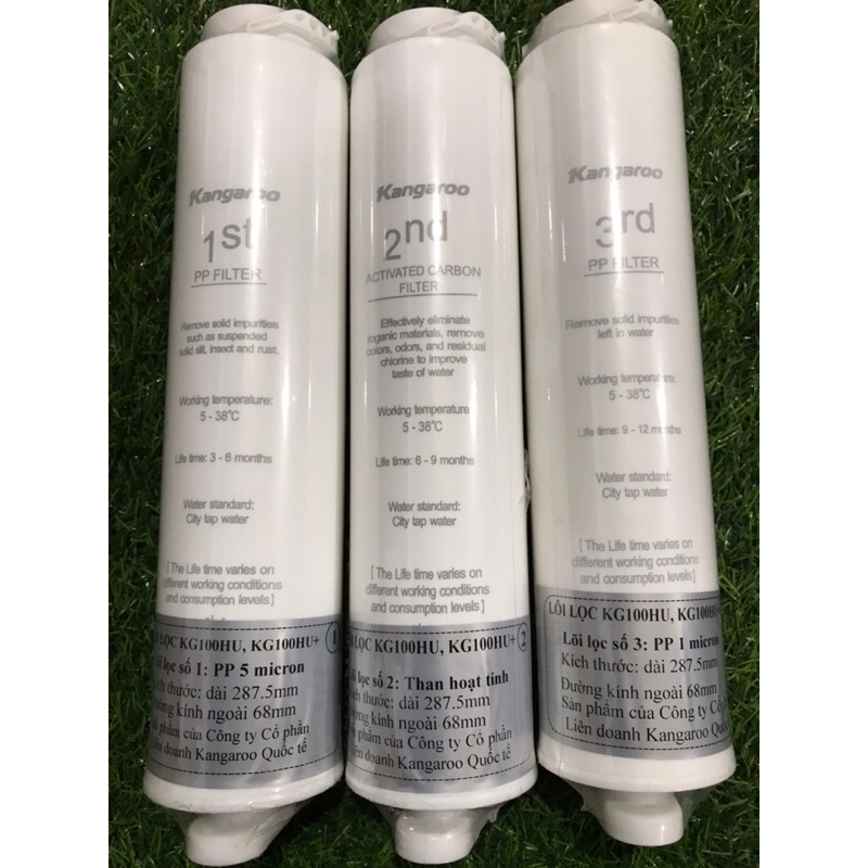 Bộ lõi lọc 123 KG100HU - máy lọc nước ro