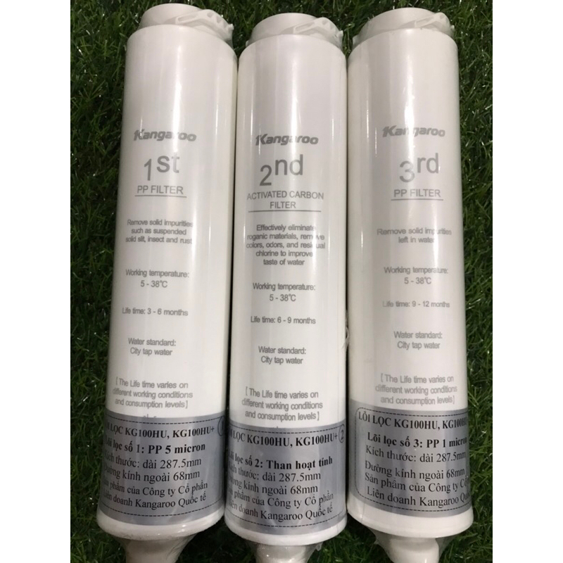 Bộ lõi lọc 123 KG100HU - máy lọc nước ro