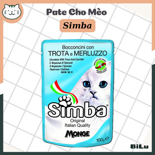 Pate SIMBA cho mèo vị cá tuyết thơm ngon 100gr